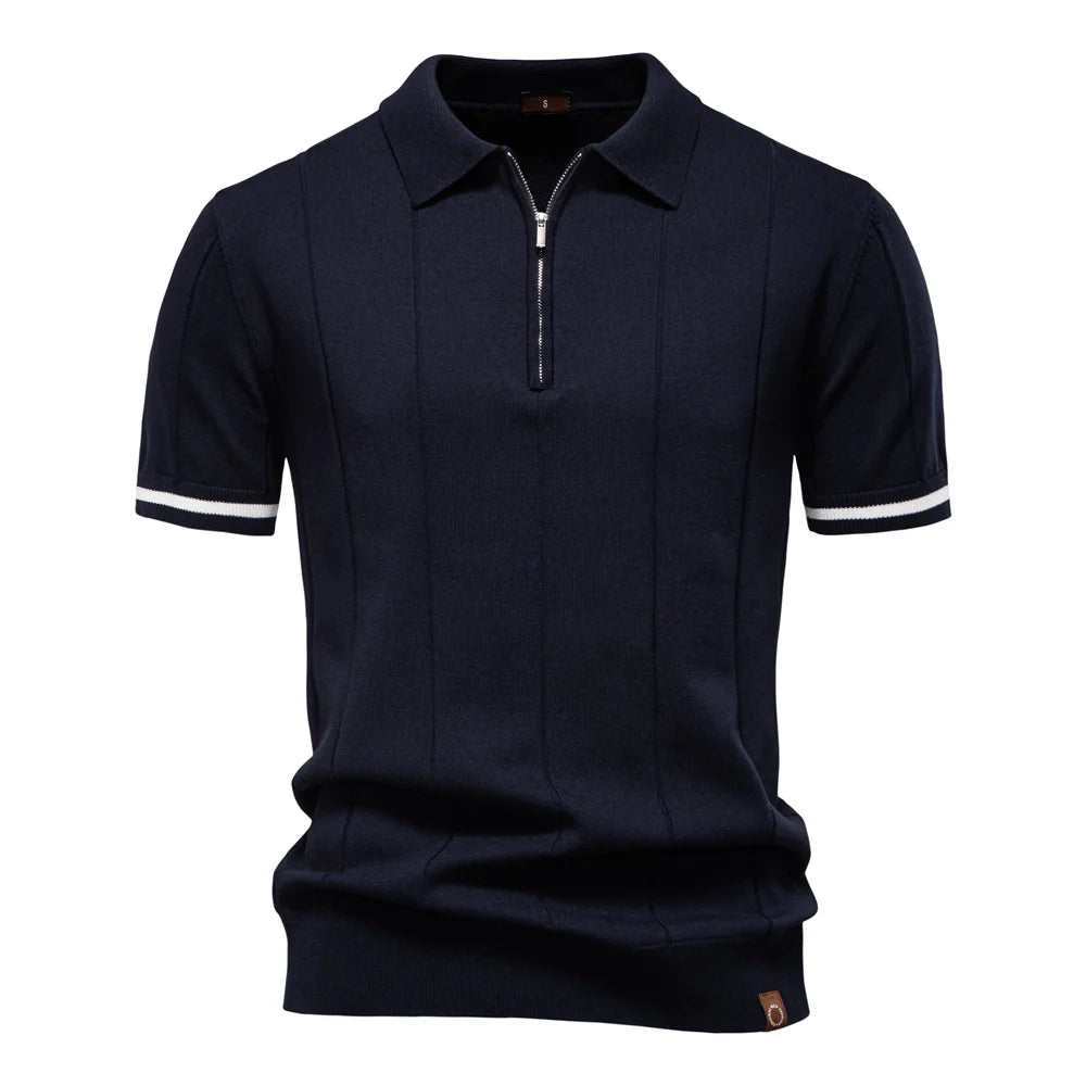 NICOLA™ | POLO SPORTIVA SLIM FIT CON ZIP