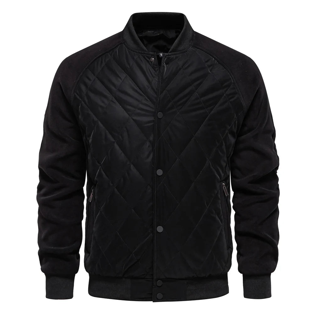ALESSANDRO™ - GIACCA BOMBER PATCHWORK FODERATA IN PILE