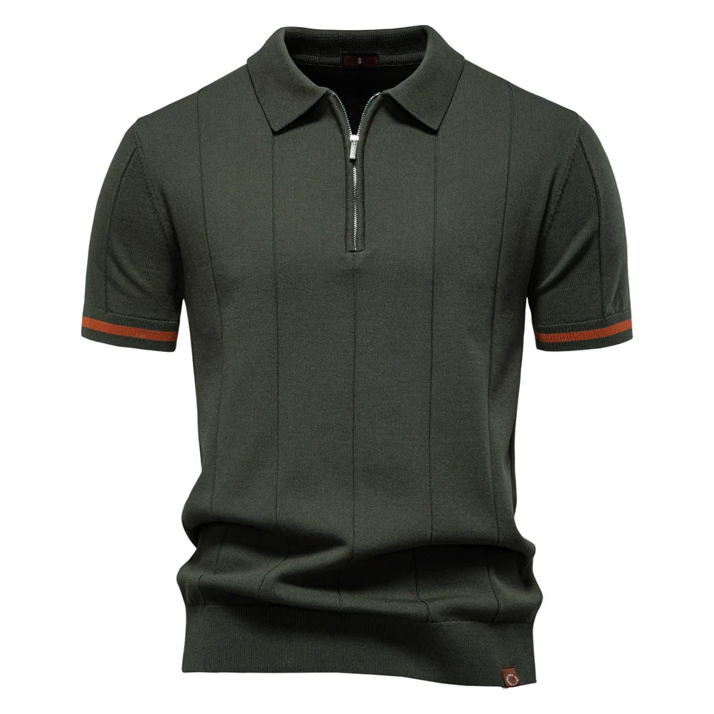 NICOLA™ | POLO SPORTIVA SLIM FIT CON ZIP