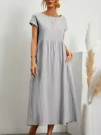 Gabrielle™ — Flowing Midi Dress with Timeless Elegance