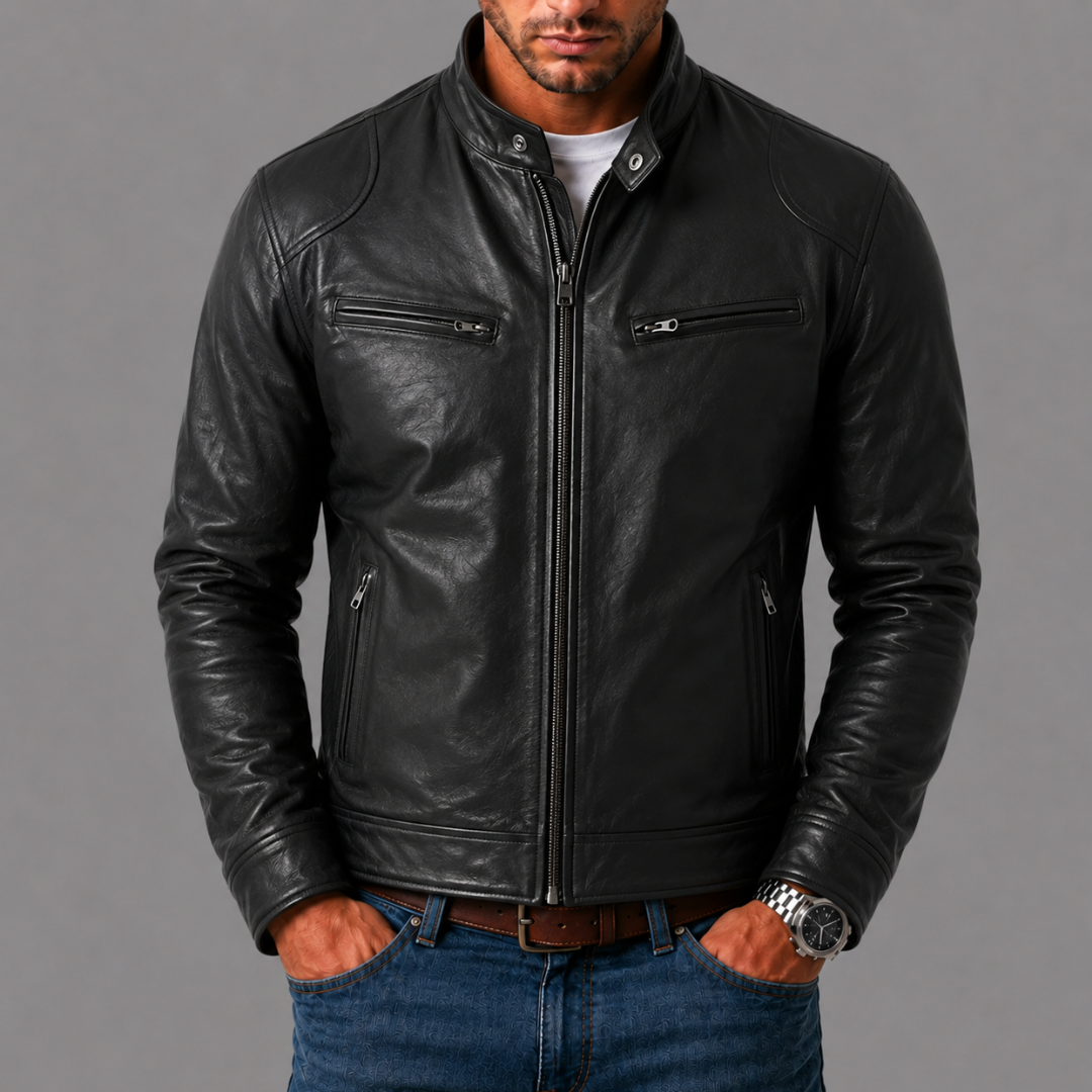 ALBERTO™ - GIACCA IN PELLE ELEGANTE