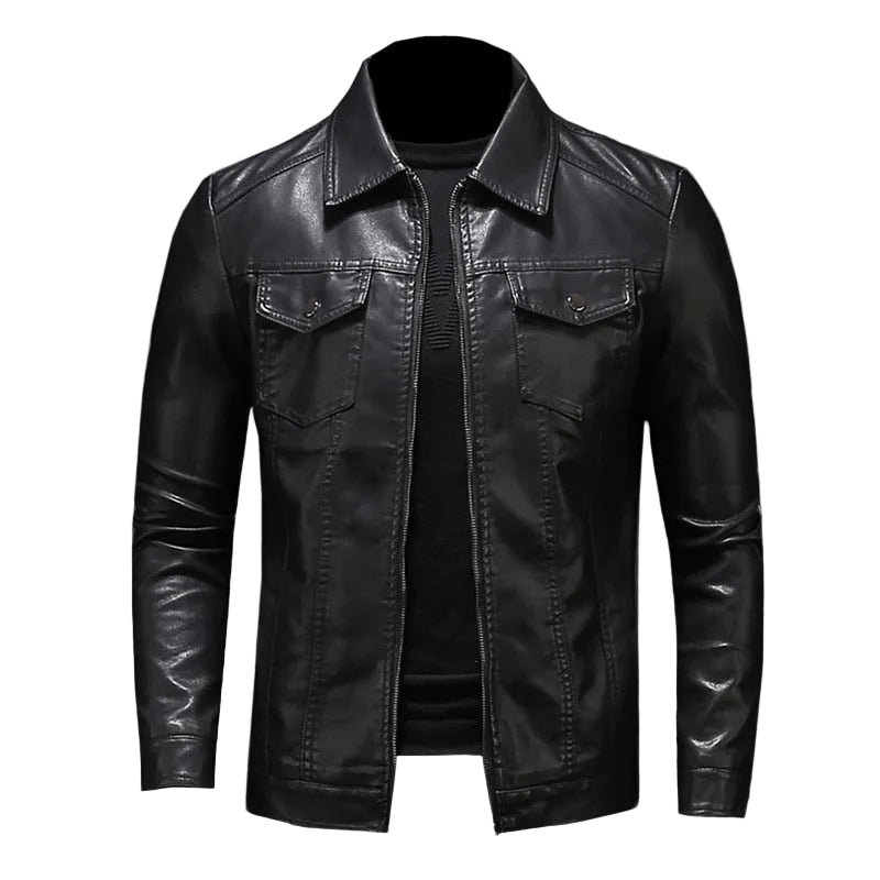 TEODORO™ - GIACCA DI PELLE BIKER