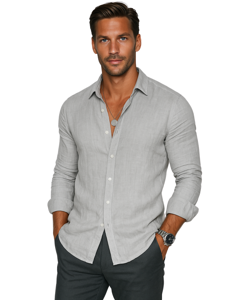 GIOVANNI™ - CAMICIA CASUAL IN LINO