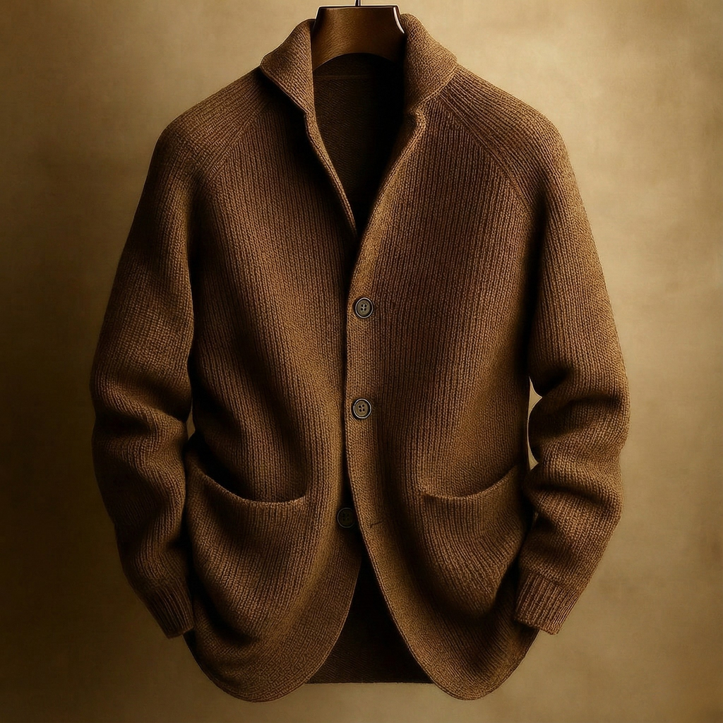 RENATO™ | CARDIGAN DA UOMO IN LANA A COSTE