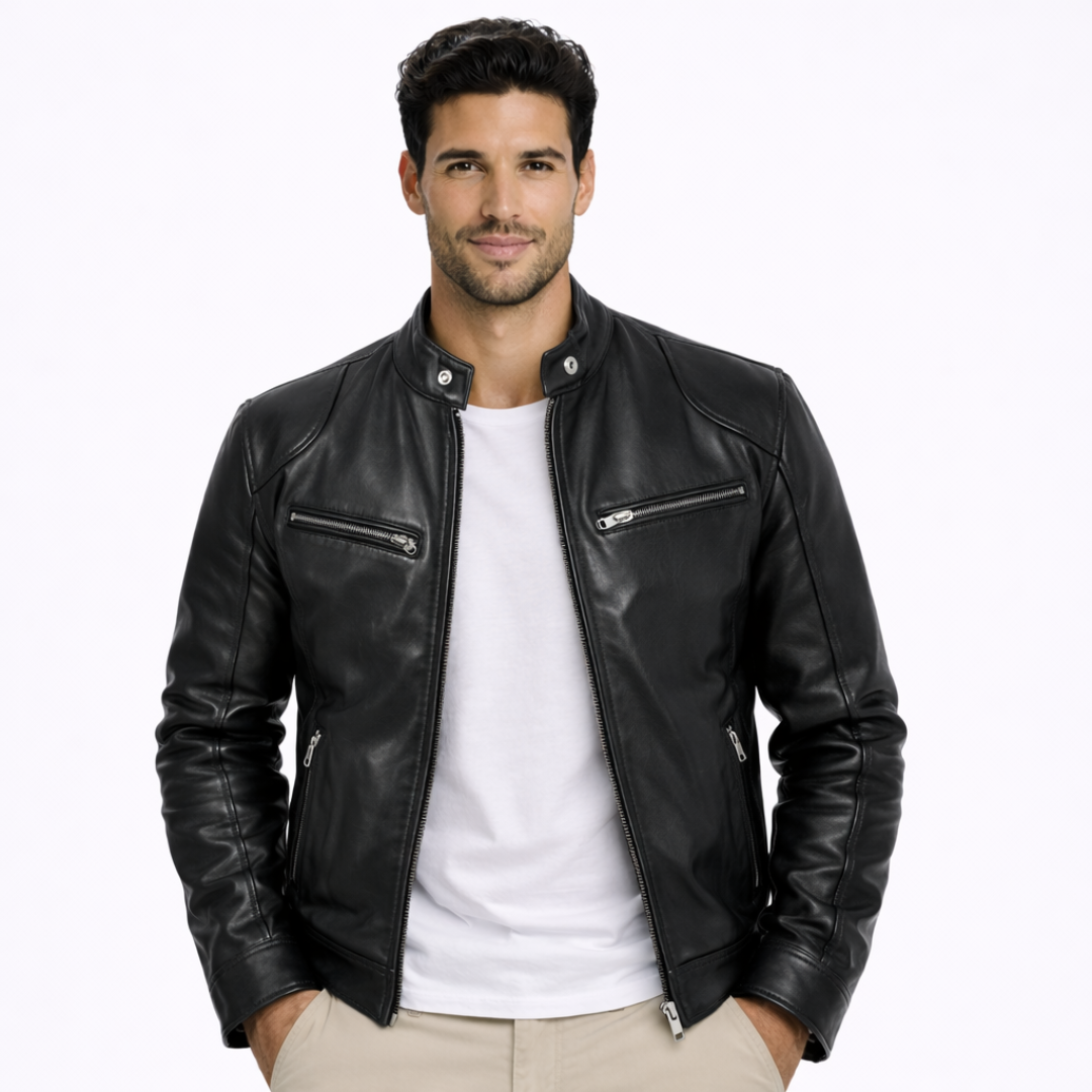 ALBERTO™ | GIACCA DI PELLE ELEGANTE