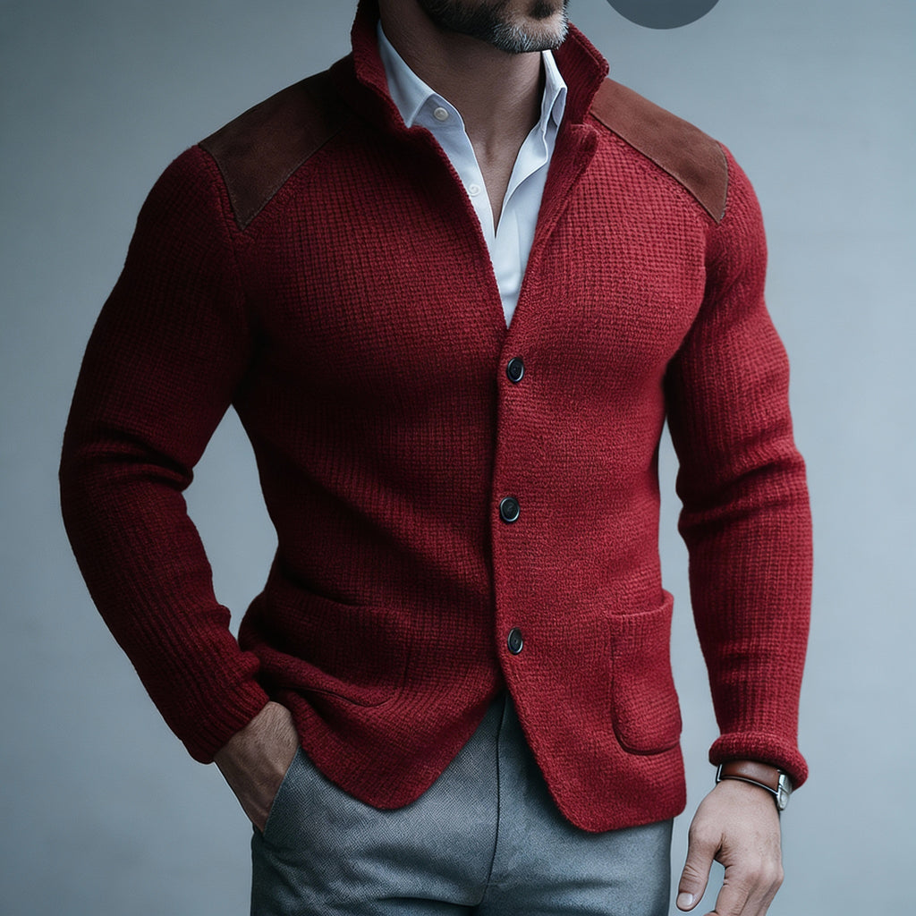BRUNO™ | GIACCA IN MAGLIA STRUTTURATA CON FINITURA SARTORIALE