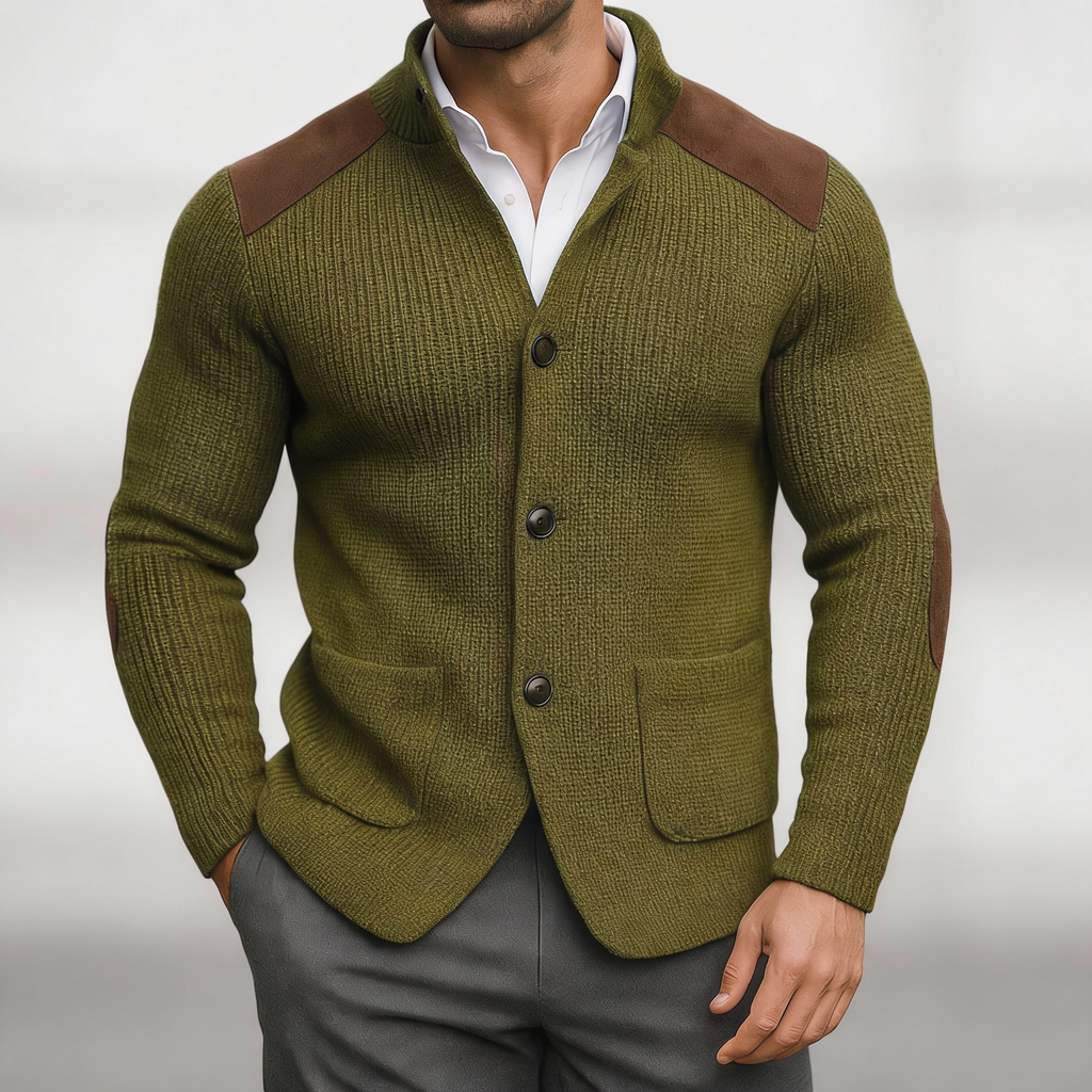 BRUNO™ | GIACCA IN MAGLIA STRUTTURATA CON FINITURA SARTORIALE