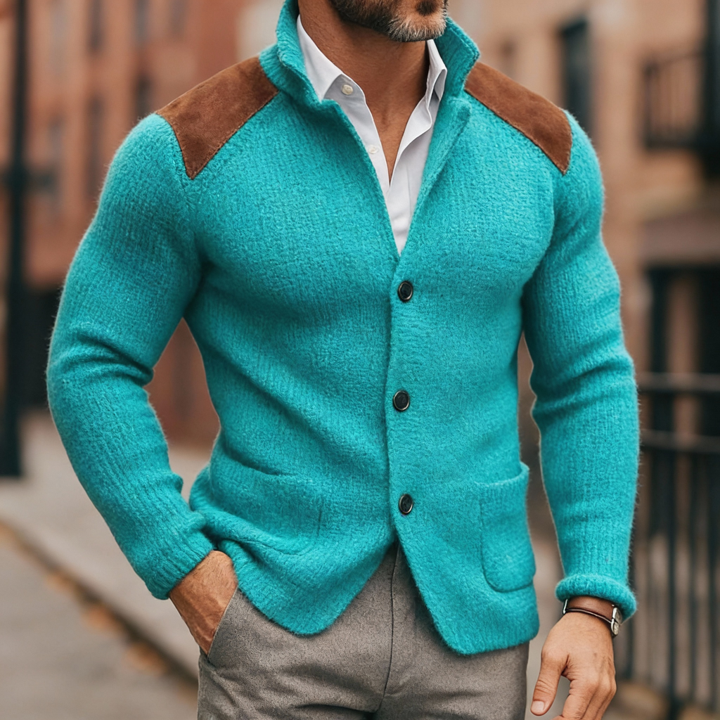 BRUNO™ | GIACCA IN MAGLIA STRUTTURATA CON FINITURA SARTORIALE