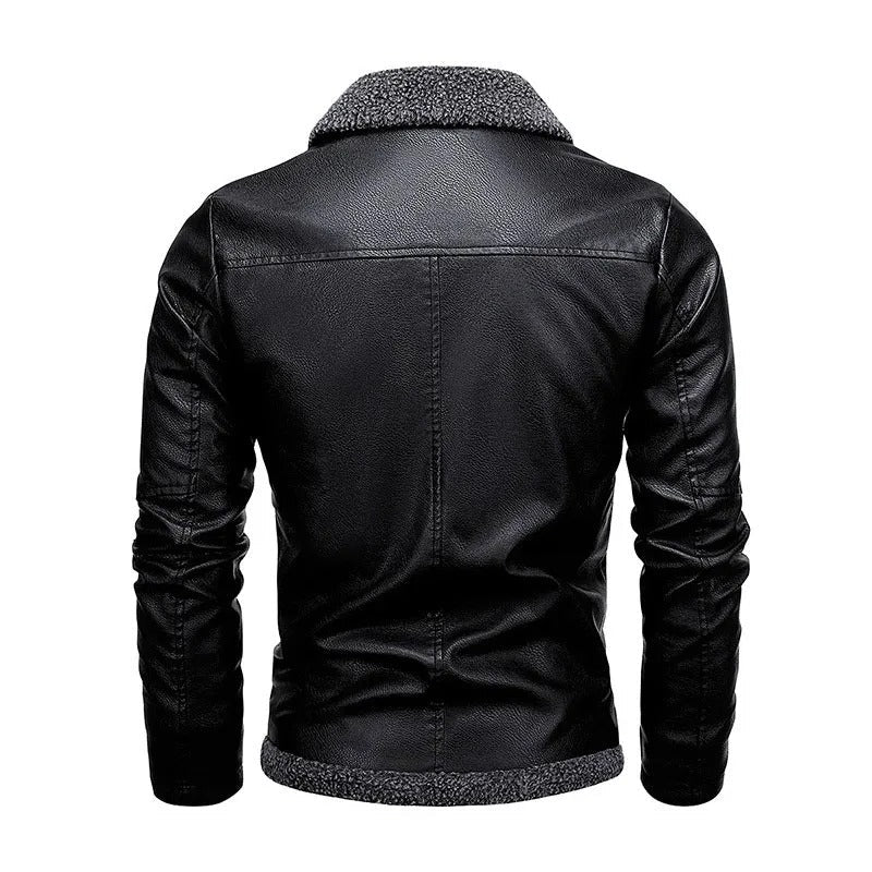 GIACINTO™ - GIACCA IN PELLE CON INTERNO FELPATO