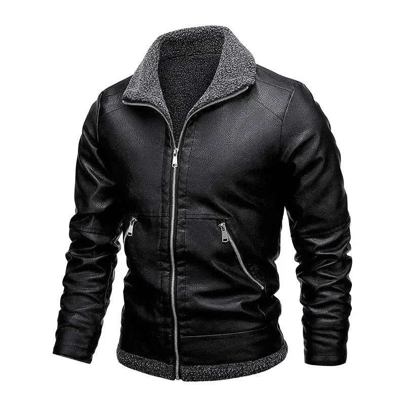 GIACINTO™ - GIACCA IN PELLE CON INTERNO FELPATO