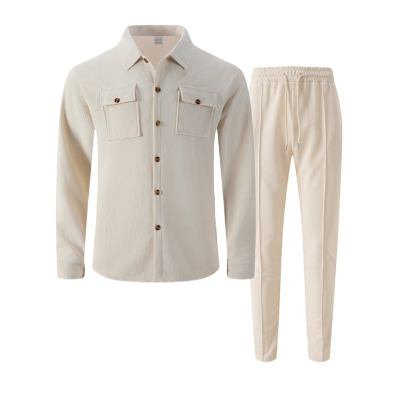 ADRIÁN™ | CONJUNTO  ELEGANTE DE TEJIDO GOFRE