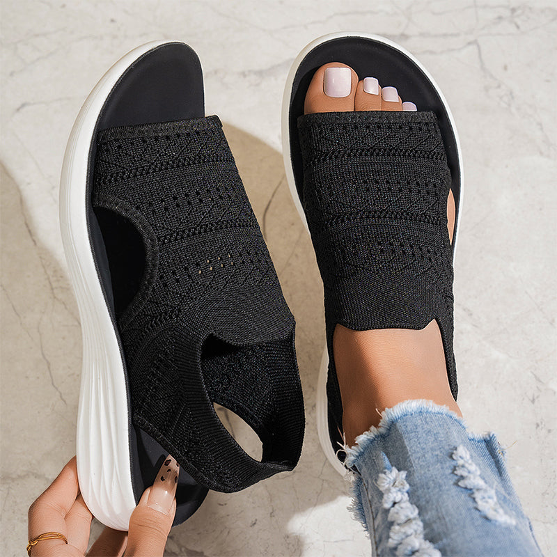 RAFFAELLA™ | SANDALI CON PLATFORM IN MATERIALE TRASPIRANTE